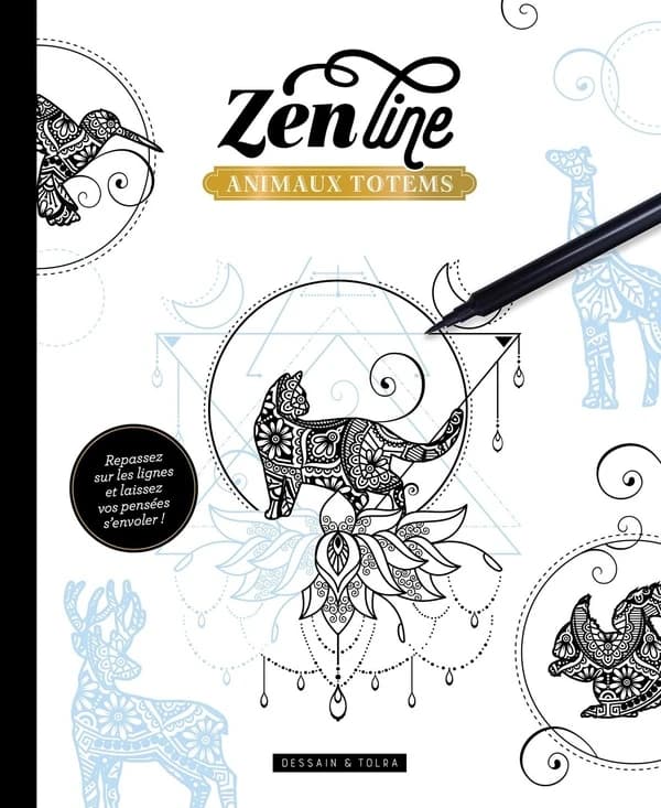 Zenline : animaux totems : [Album à colorier]