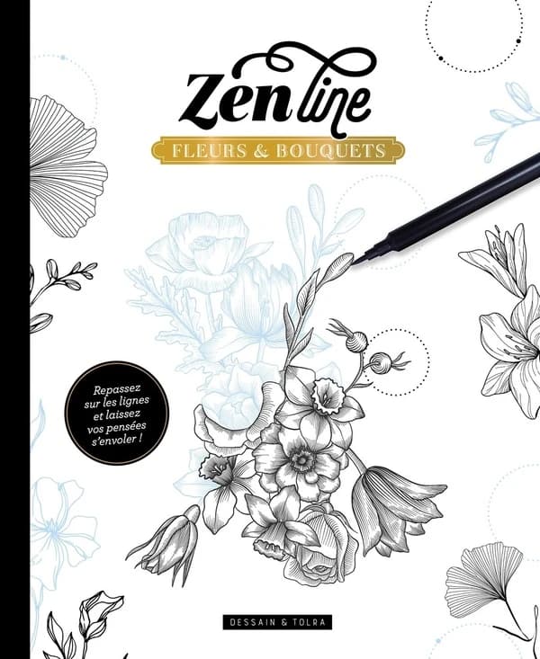 Zenline : fleurs et bouquets : [Album à colorier]