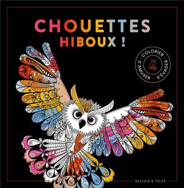 Chouettes hiboux : colorier, s'amuser,s'évader : [Album à colorier]