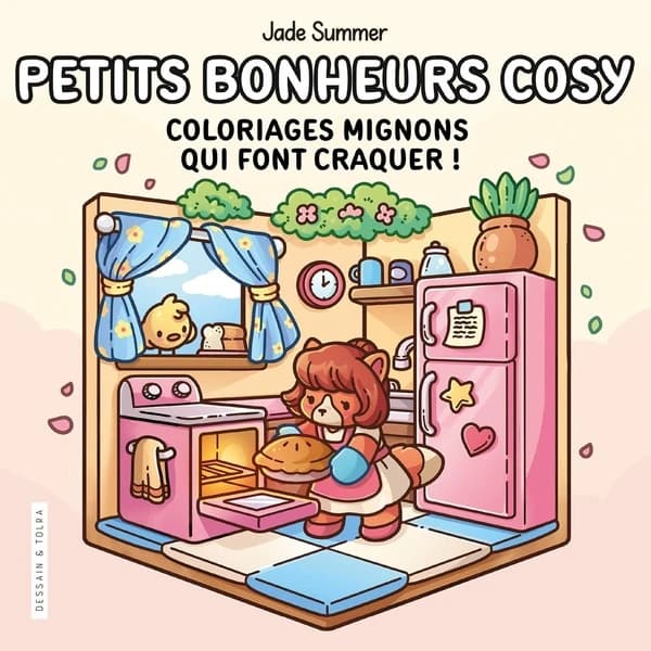 Petits bonheurs cosy : Coloriages mignons qui font craquer !