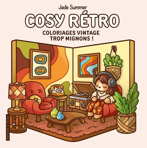 Cosy rétro : Coloriages vintage trop mignons !
