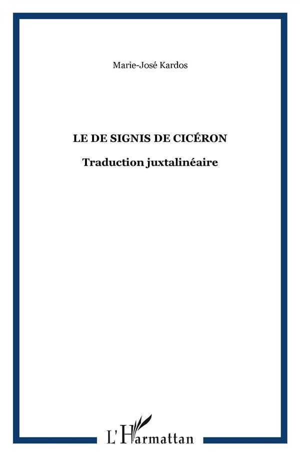 Le "De signis" de Cicéron