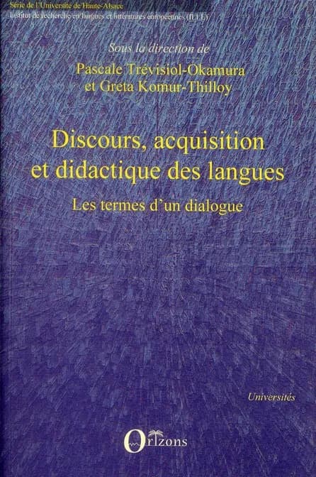 Discours, acquisition et didactique des langues : les termes d'un dialogue