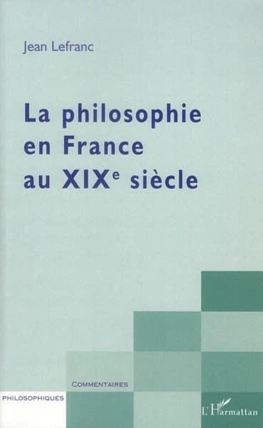 La philosophie en France au XIXe siècle