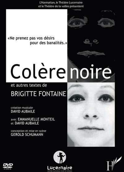 Dvd colere noire et autres textes de brigitte fontaine