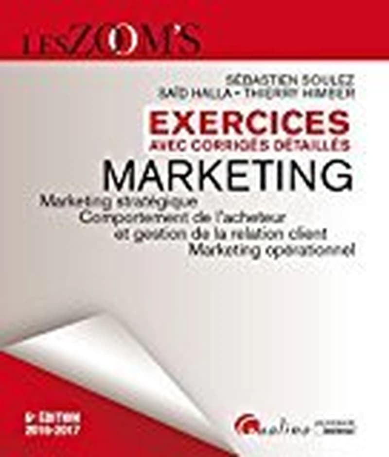 Exercices de marketing avec corrigés détaillés 2016-2017