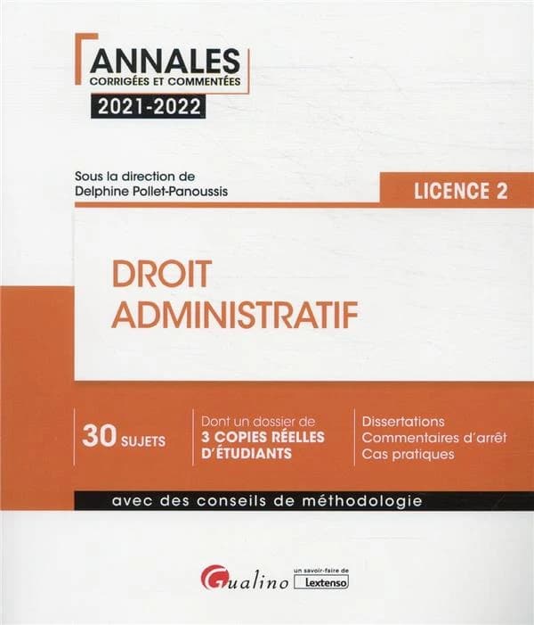Droit administratif : le principe de légalité, sources et limites, le service public, la police administrative...