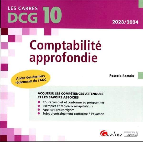 Comptabilité approfondie ([Éd.] 2023-2024) Pascale Recroix