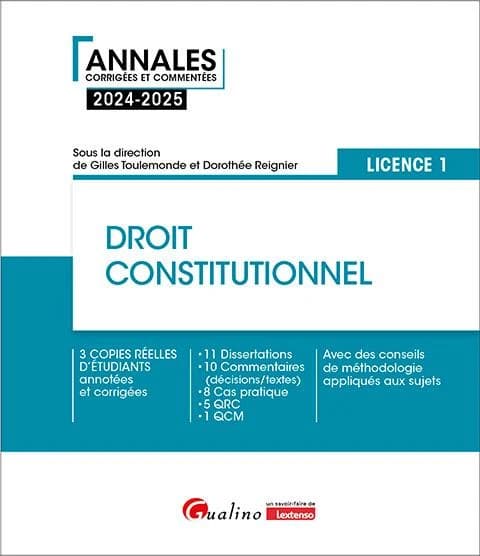Droit constitutionnel : l'État, la souveraineté et la démocratie, la Constitution...