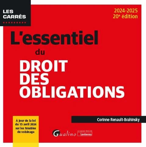 L'essentiel du droit des obligations (20e éd., 2024-2025) Corinne Renault-Brahinsky