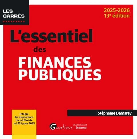 L'essentiel des finances publiques (13e éd., 2025-2026) Stéphanie Damarey