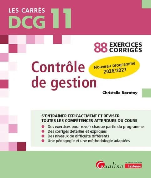 Contrôle de gestion : 88 exercices corrigés (2026