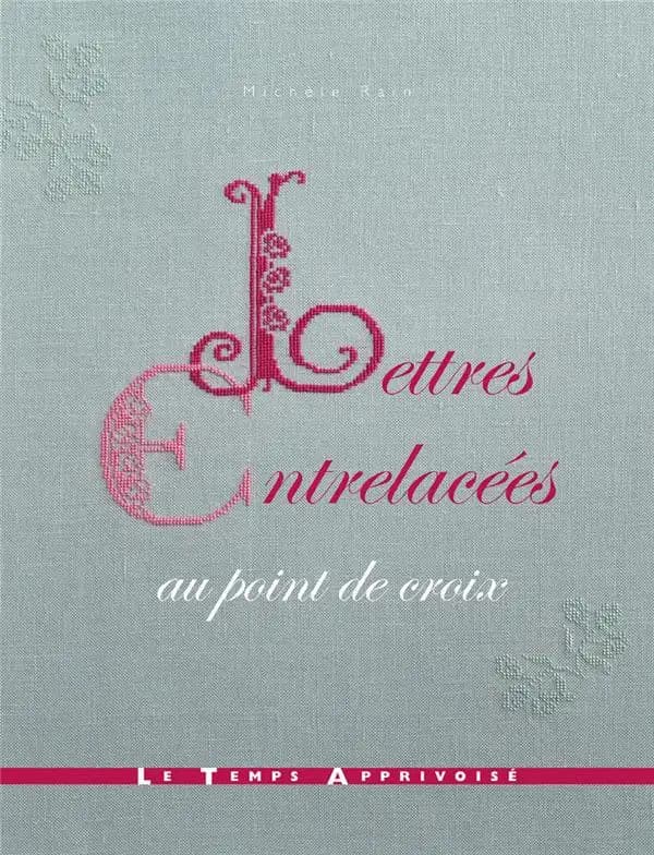 Lettres entrelacées au point de croix