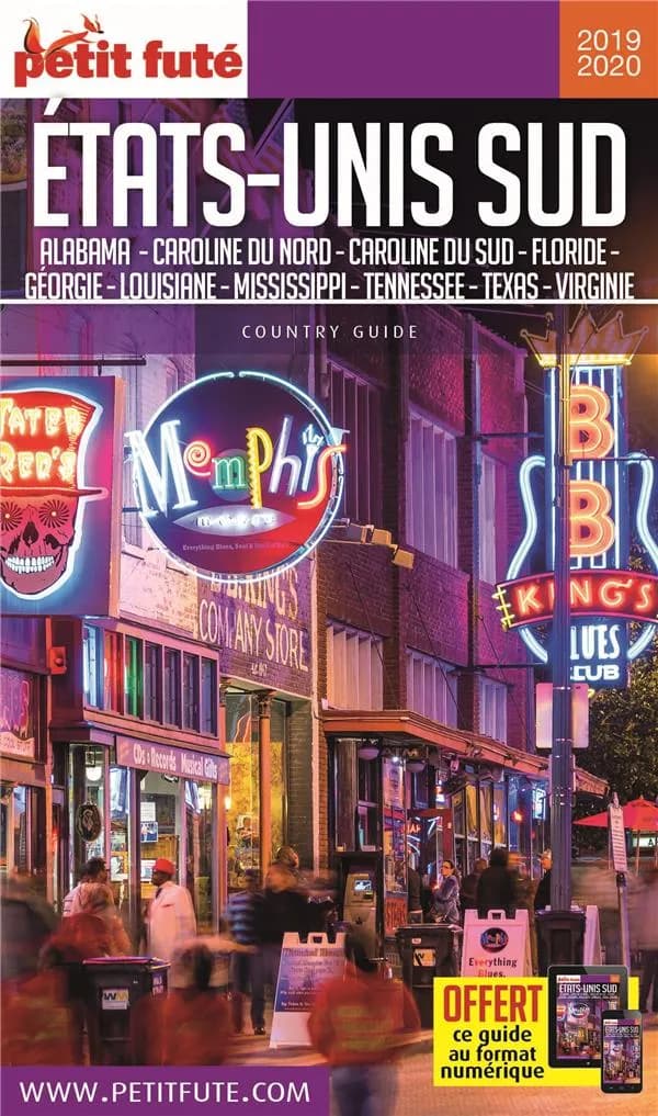 États-Unis Sud : Alabama, Caroline du Nord, Caroline du Sud, Floride, Géorgie, Kentucky, Louisiane, Mississippi, Tennessee, Texas, Virginie ([Éd.] 2019-2020)