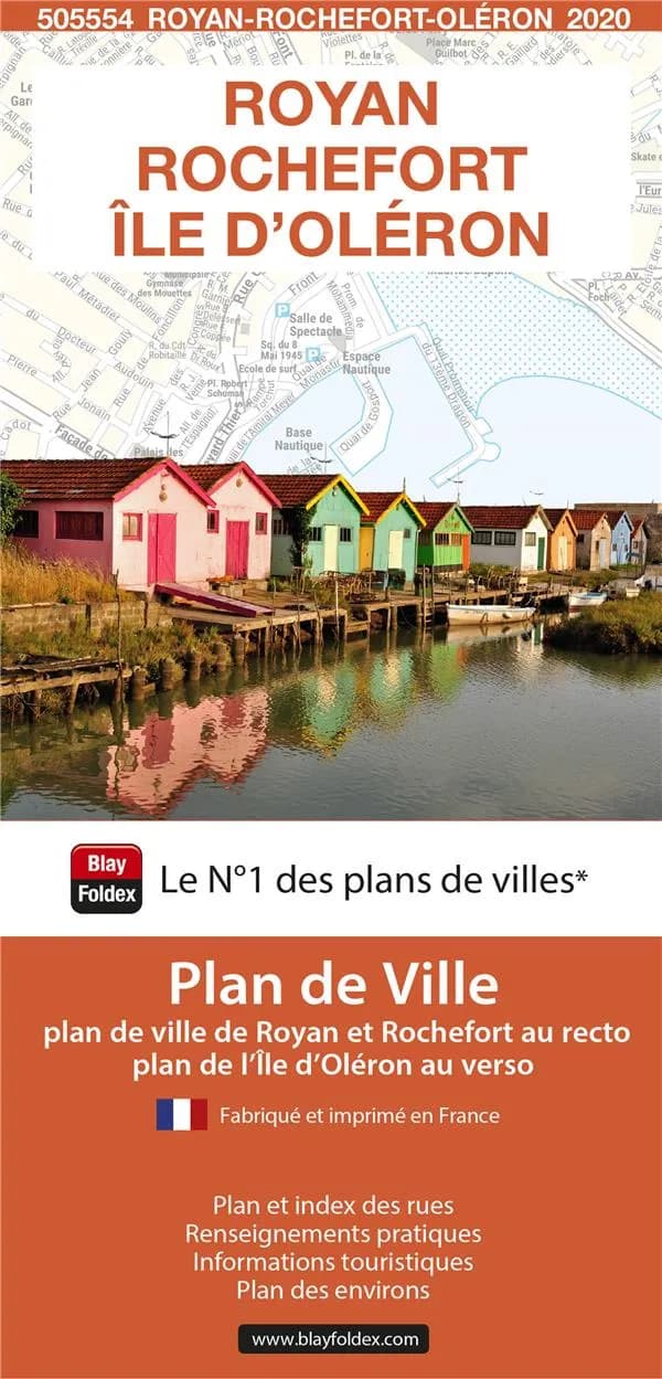 Royan, Rochefort, île d'Oléron : plan de ville (édition 2020)