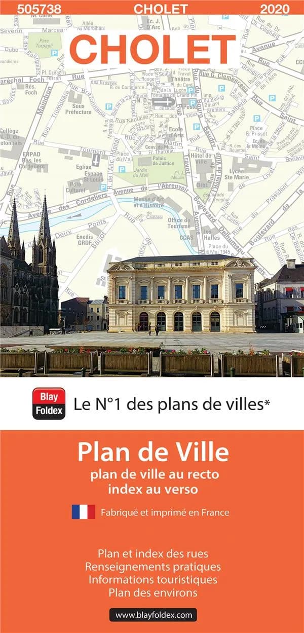 Cholet : plan de ville (édition 2020)