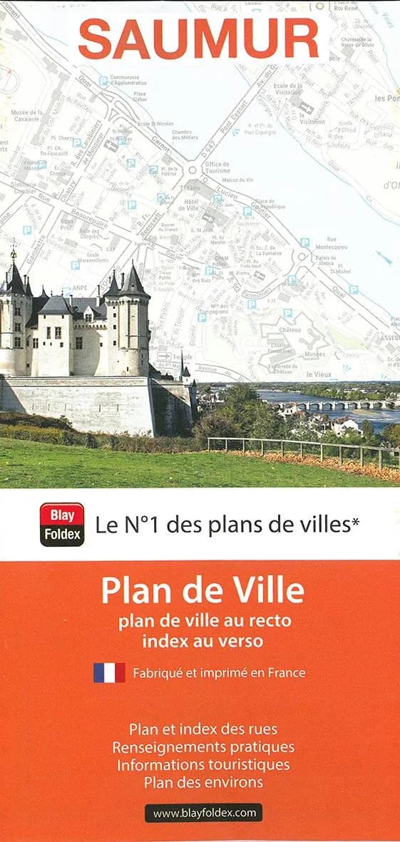 Saumur : plan de ville (édition 2020)