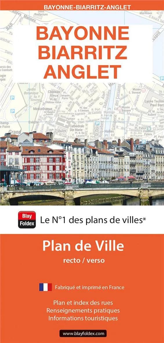 Bayonne-Biarritz-Anglet : Plan de ville (édition 2024)