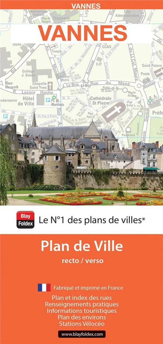 Vannes : Plan de ville (édition 2024)