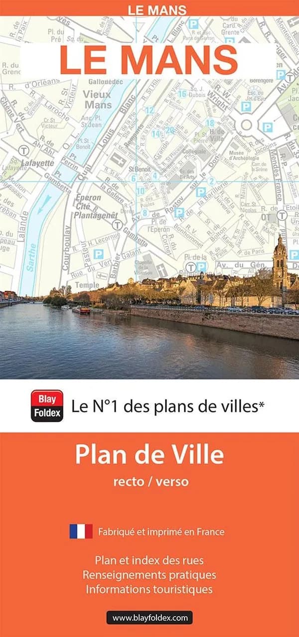 Le Mans : Plan de ville (édition 2024)