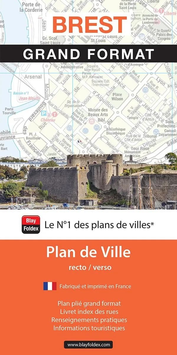 Brest : grand format : plan de ville