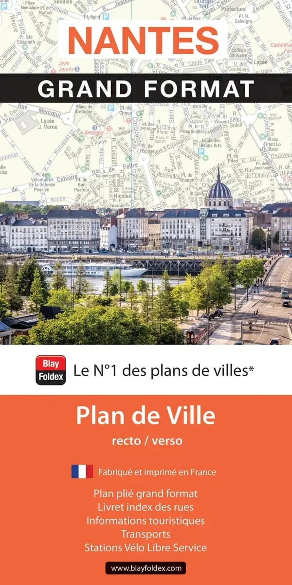 Nantes : grand format : plan de ville