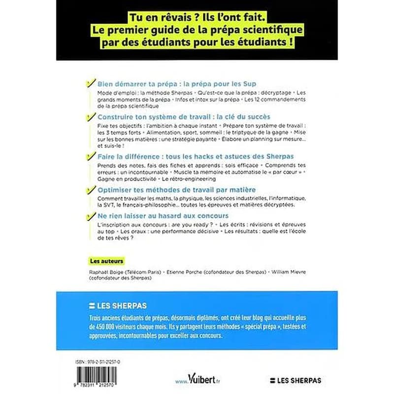 Intégrer l'X ou L'école d'ingénieurs de tes rêves : MPSI, PCSI, PTSI, MP2I, BCPST, MP, PC, PSI, PT, MPI (2e éd. conforme à la réforme 2021) Raphaël Boige,... Étienne Porche,... William Mievre,...