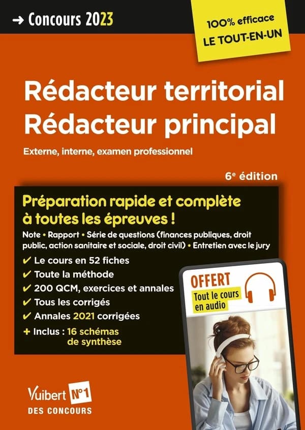 Rédacteur territorial, rédacteur principal : externe, interne et examen professionnel (6e éd.) Luc Deslandes,... Fabienne Geninasca,... Pierre-Brice Lebrun,... [et al.]