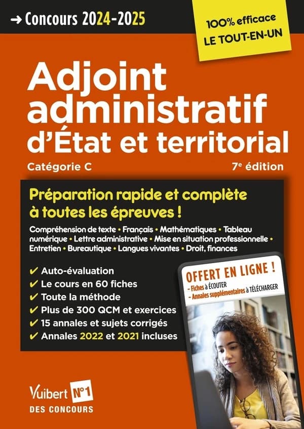 Adjoint administratif d'État et territorial : catégorie C (7e éd.) Olivier Bellégo,... Anne-Marie Bonnerot,... Marc-Antoine Durand,... [et al.]