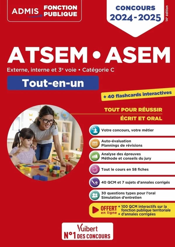 ATSEM-ASEM : externe, interne et 3e voie, catégorie C, tout-en-un (14e éd.) Élodie Laplace,... ; coordonné par Pierre-Brice Lebrun,...
