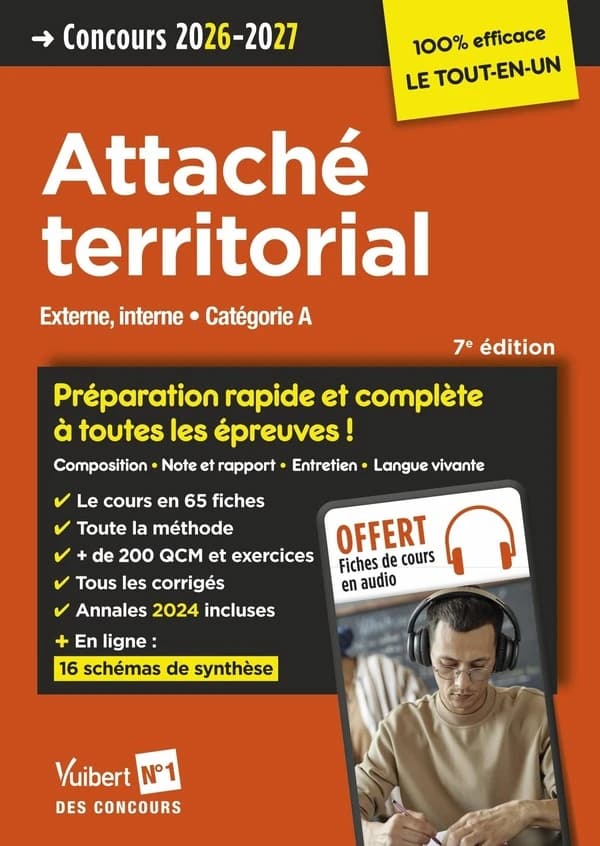 Attaché territorial : concours-catégorie A (7e éd.) Luc Deslandes,... Romain Devaux,... Pierre-Brice Lebrun,... [et al.] ; avec la contribution de, Olivier Bellégo,... Céline Tatat,...