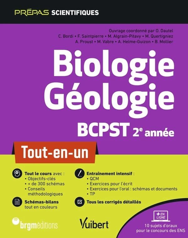 Biologie, géologie : BCPST 2