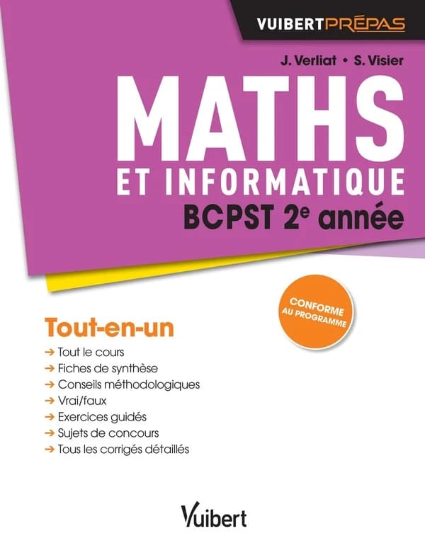 Maths et informatique : BCPST 2e année