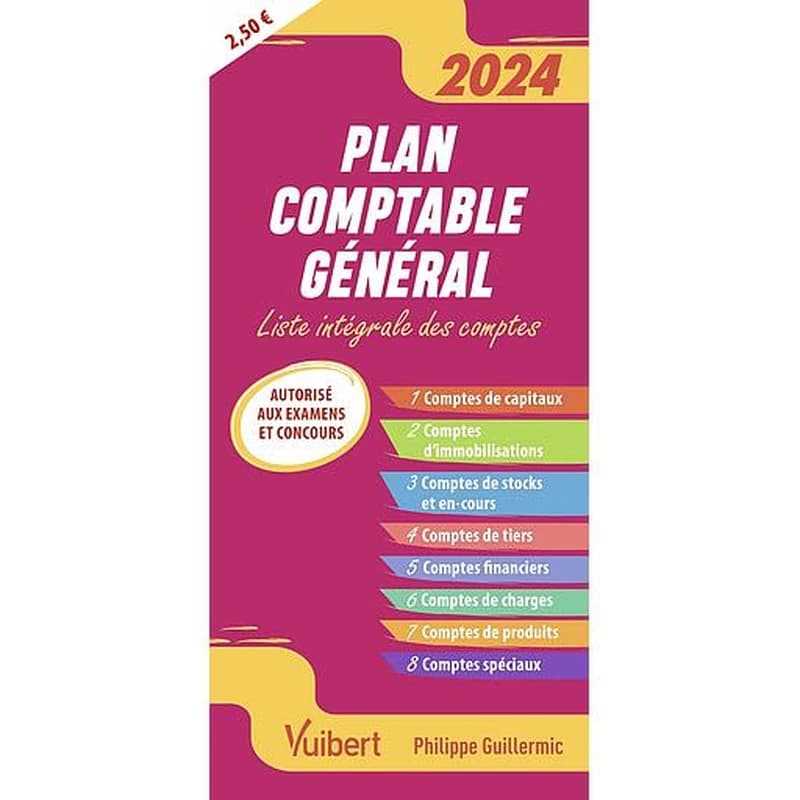 Plan comptable général : Liste intégrale des comptes (édition 2024