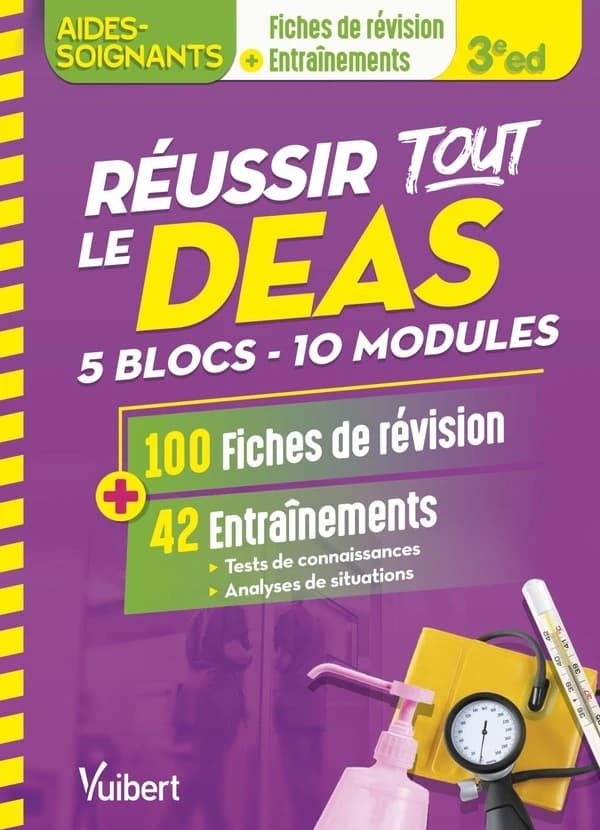 Réussir tout le DEAS : 5 blocs, 10 modules : en 100 fiches de révision et 42 entraînements (3e éd.) Sylvie Ameline, Muriel Levannier