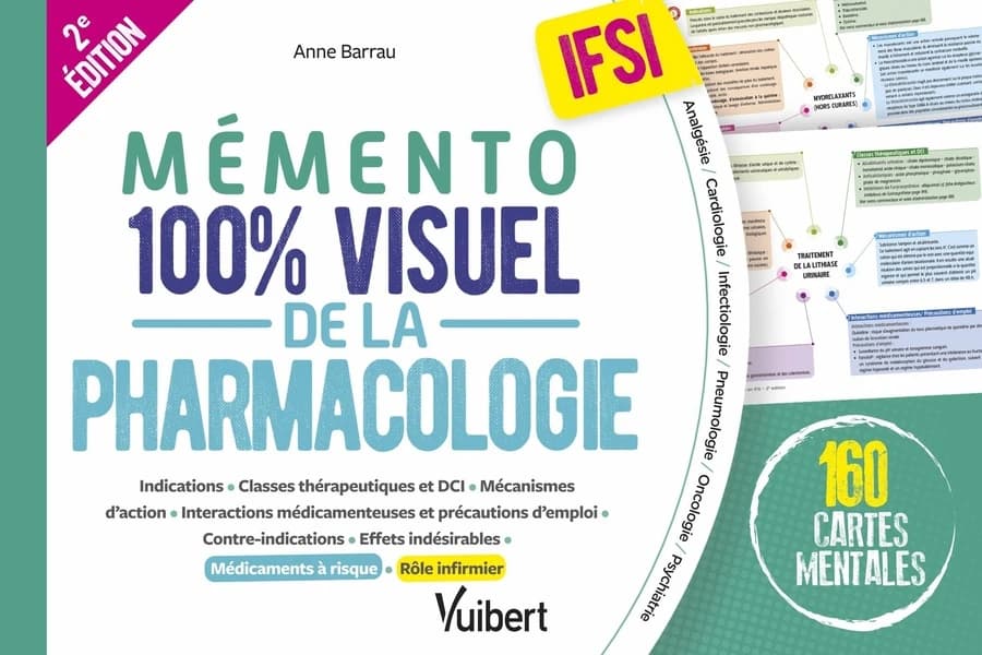 Mémento 100 % visuel de la pharmacologie : en IFSI (2e éd.) Anne Barrau ; relecture, Paul Laffont-Lozes