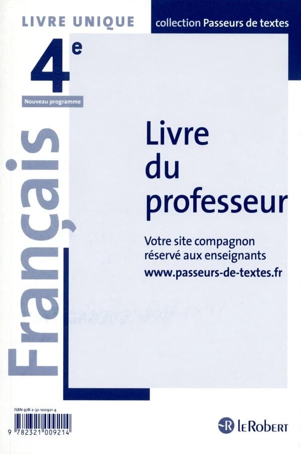 Français 4ème Professeur