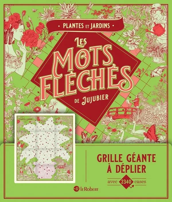Les mots fléchés de Jujubier : Plantes et jardins : Grille géante à déplier