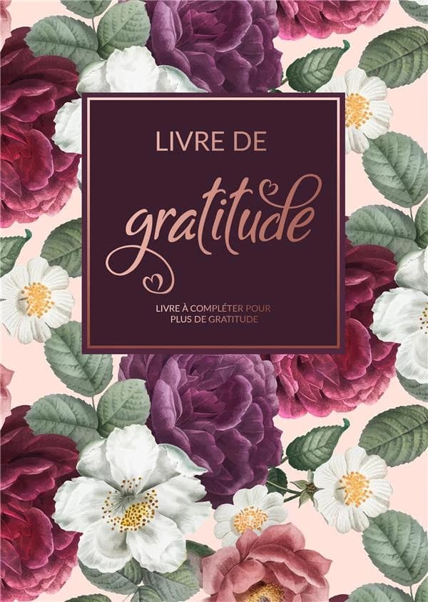 Livre De Gratitude : Livre à compléter pour plus de gratitude, de pleine conscience, de pensées positives et de chance dans la vie