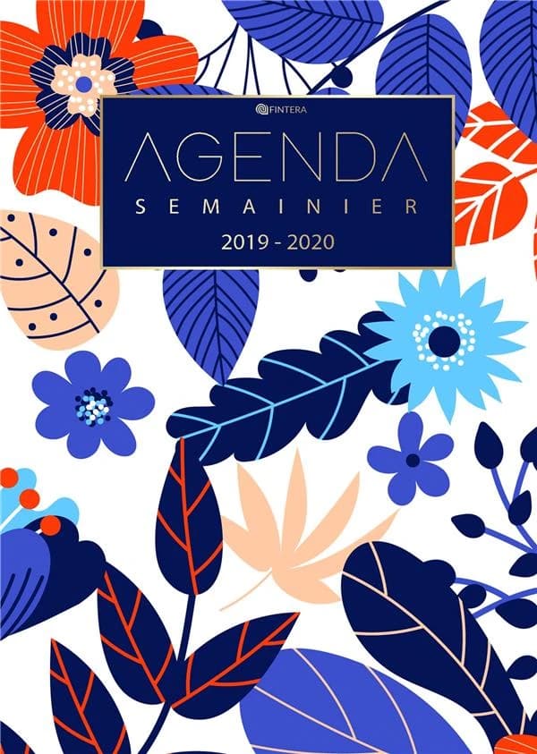 Agenda Journalier 2019 2020 - Agenda Semainier Août 2019 à Décembre 2020 Calendrier Agenda de Poche : Agenda 2019 - 2020