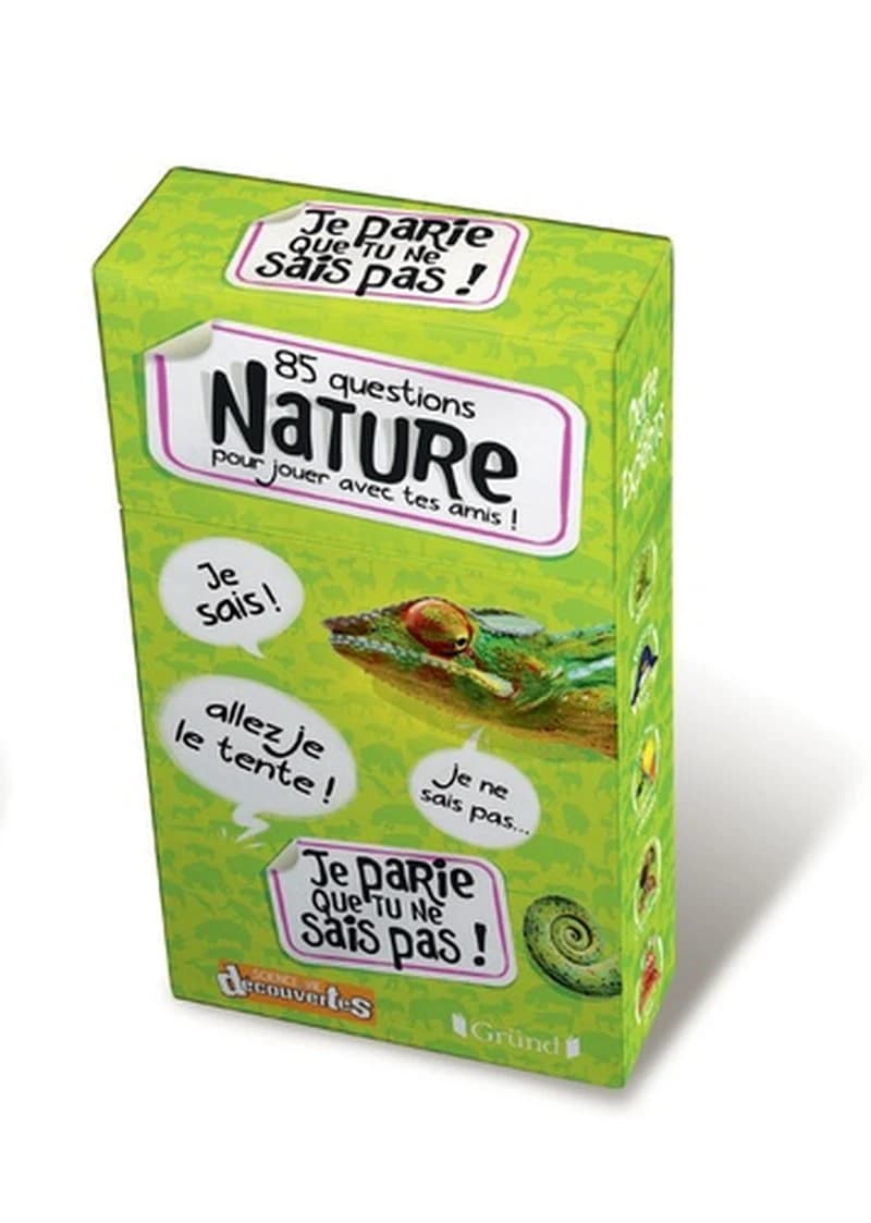 BOITE 85 QUESTIONS NATURE POUR JOUER AVEC TES AMIS !