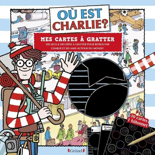 Où est Charlie ? : mes cartes à gratter : [carte à gratter]
