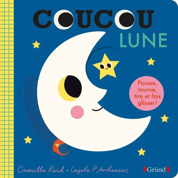 Coucou lune : pousse, tourne, tire et fais glisser !