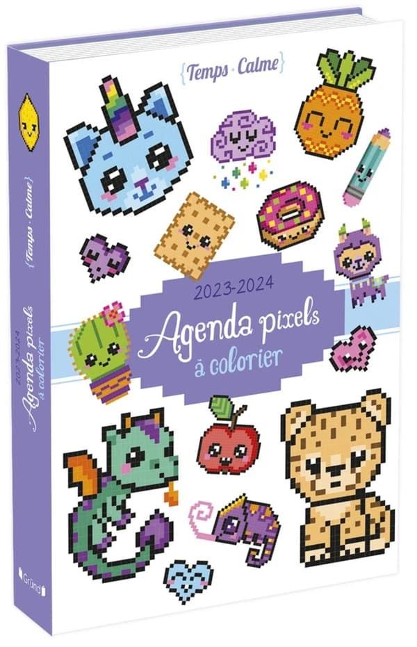 Agenda pixels à colorier (édition 2023
