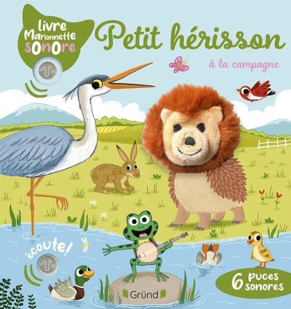 Petit hérisson à la campagne