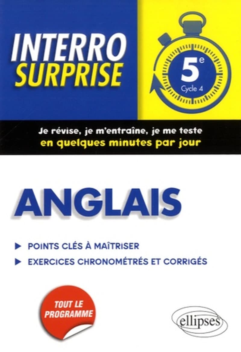 ANGLAIS - 5E - CYCLE 4