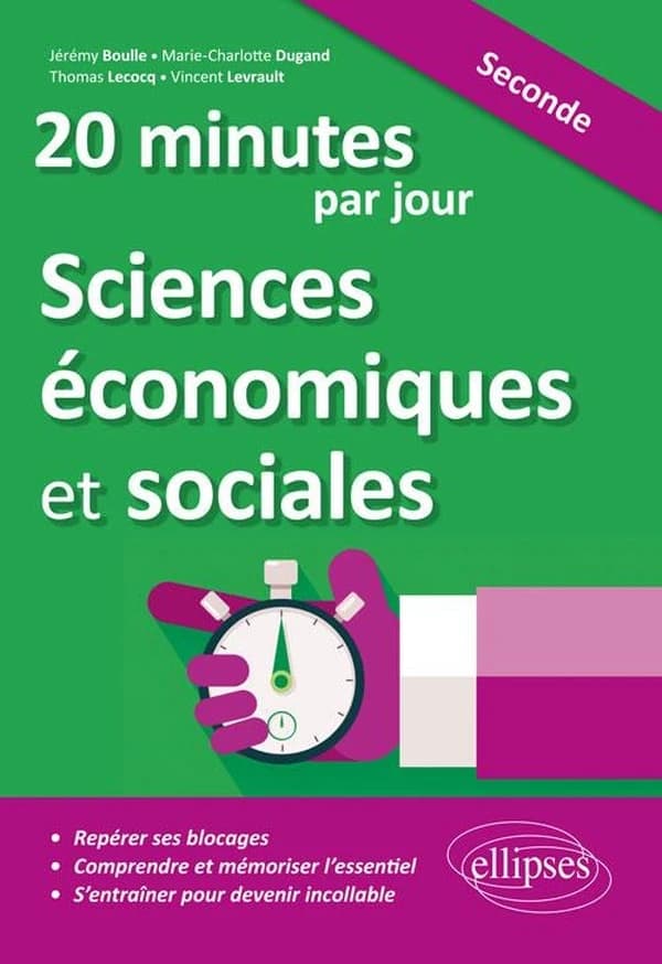 20 minutes de Sciences économiques et sociales par jour 2de