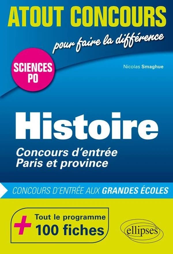Histoire, Sciences po : concours d'entrée Paris et province