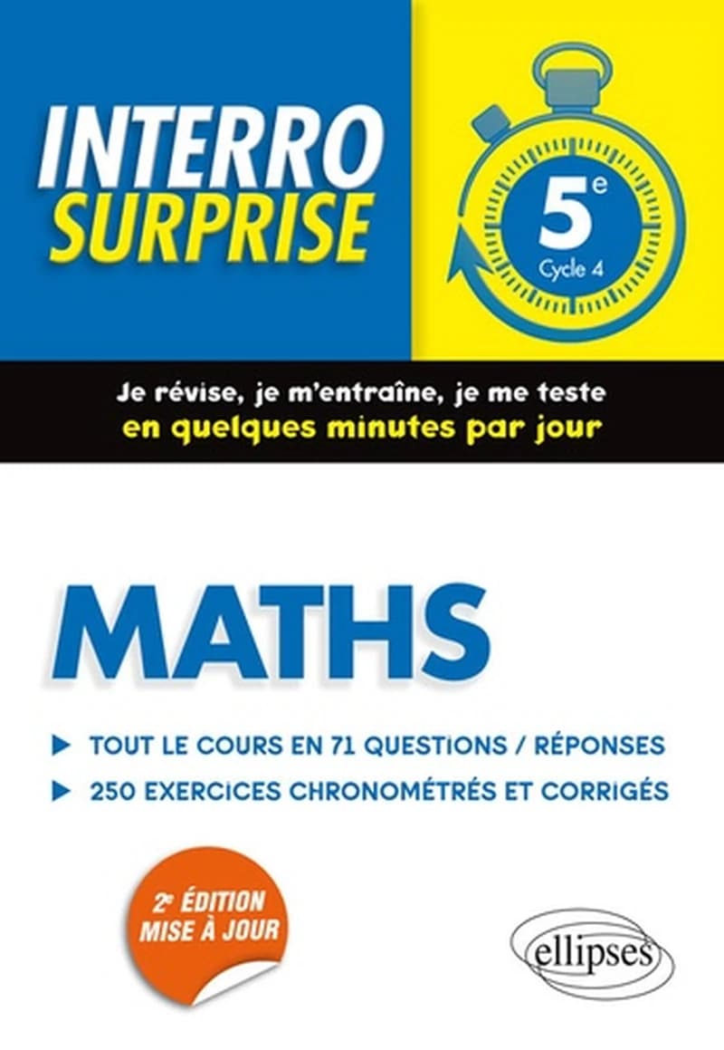 Maths 5e Cycle 4 : Tout le cours en 71 questions