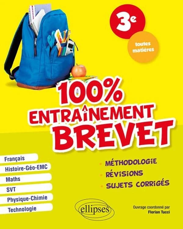 100% entraînement brevet ; 3e ; toutes matières
